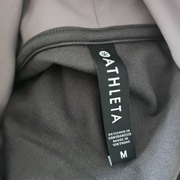 Athleta Hermosa Mock Neck Sweatshirt - shale/flora mauve - Picture 5 of 7